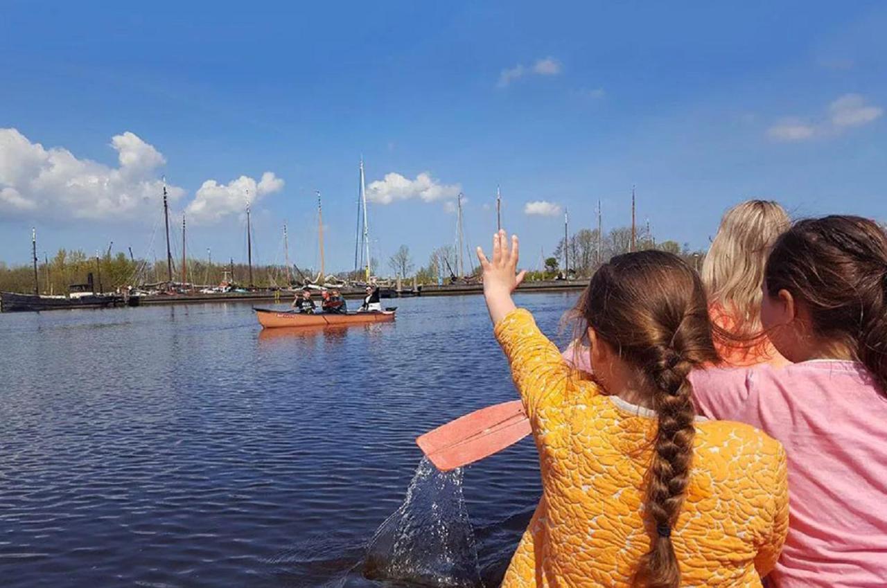 Chalet Op Camping Lauwersoog Met 3 Slaapkamers En Vaatwasser - Joycasa Exteriör bild
